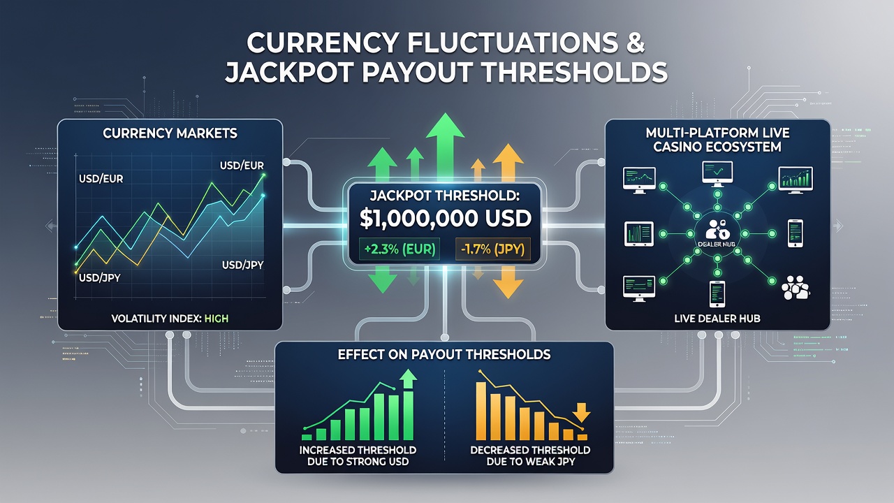 Live-Casino-Plattformen und Währungsanpassungen bei Jackpots
