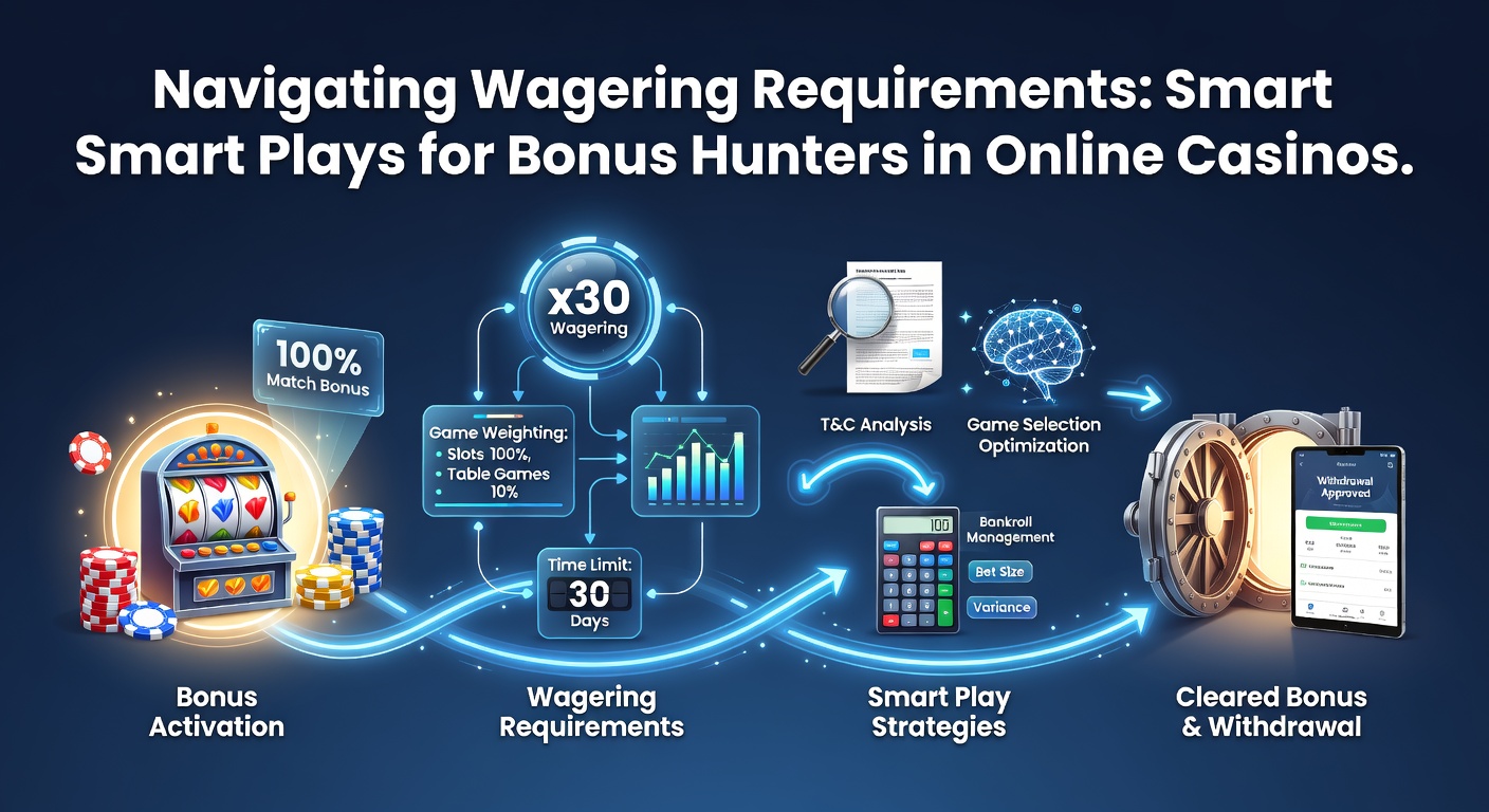 Screenshot eines Bonus-Rechners mit Wagering-Tracker und Strategie-Tipps